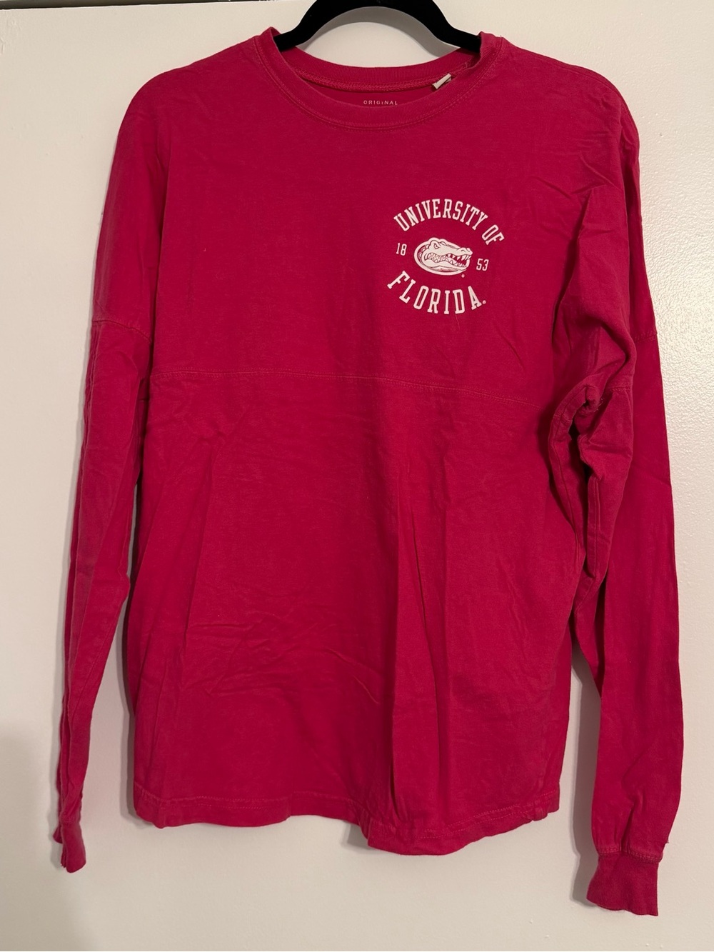 League University of Florida Long-Sleeve Spirit Tee Dark Pink - Size Small
